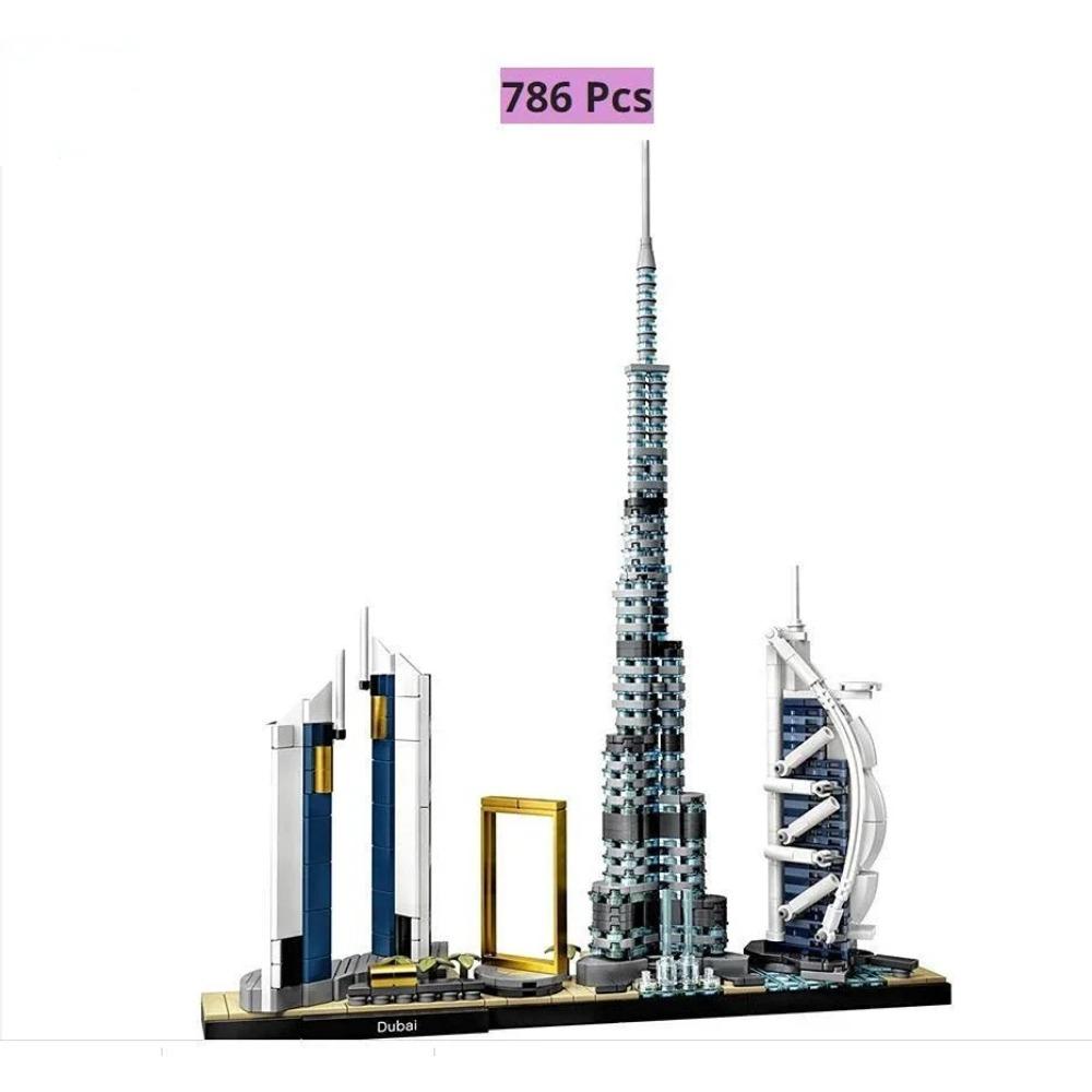 New York London Pairs Dubai Lanmark City Skyline Building Blocks 21052 21044  21028  21034 21032 21027 Construction Bricks Set