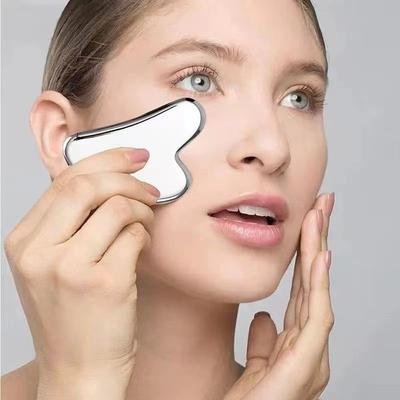 Heart Shape Stainless Steel Gua Sha Board Muscle Massage Tool for Body & Facial Blood Circulation, Skin Care & Relaxation