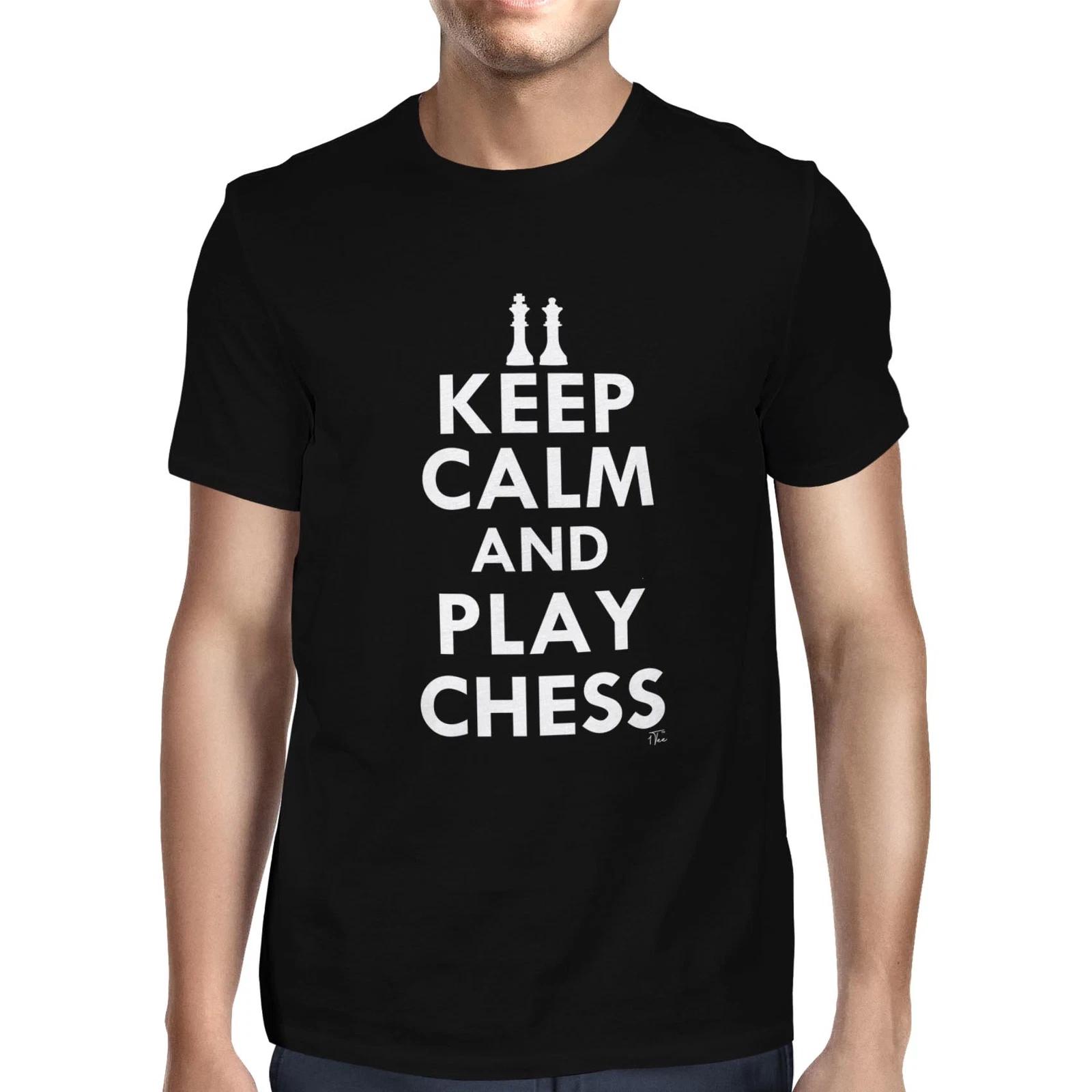1Tee Mens Keep Calm And Play Chess T-Shirt XXL