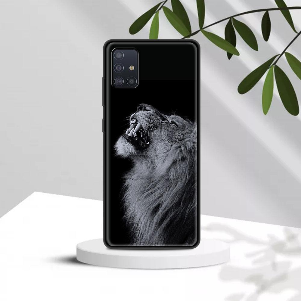 Fall Für Samsung A91 A72 A71 A52 A51 A42 A41 A32 A31 A21 EU A21s A12 A11 A02s A02 A01 Abdeckung Fundas Shell Lions
