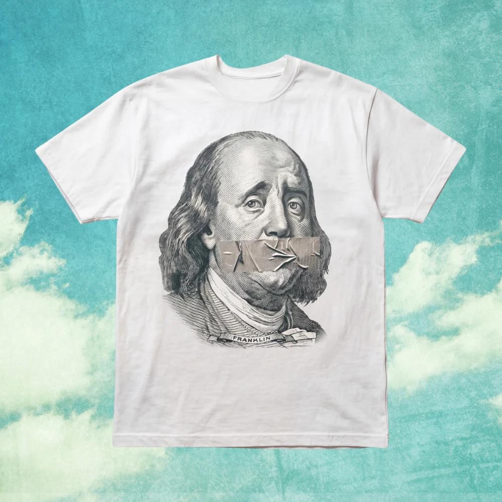 Benjamin Franklin Quiet Franklin Graphic T-T-Shirt S-5XL M