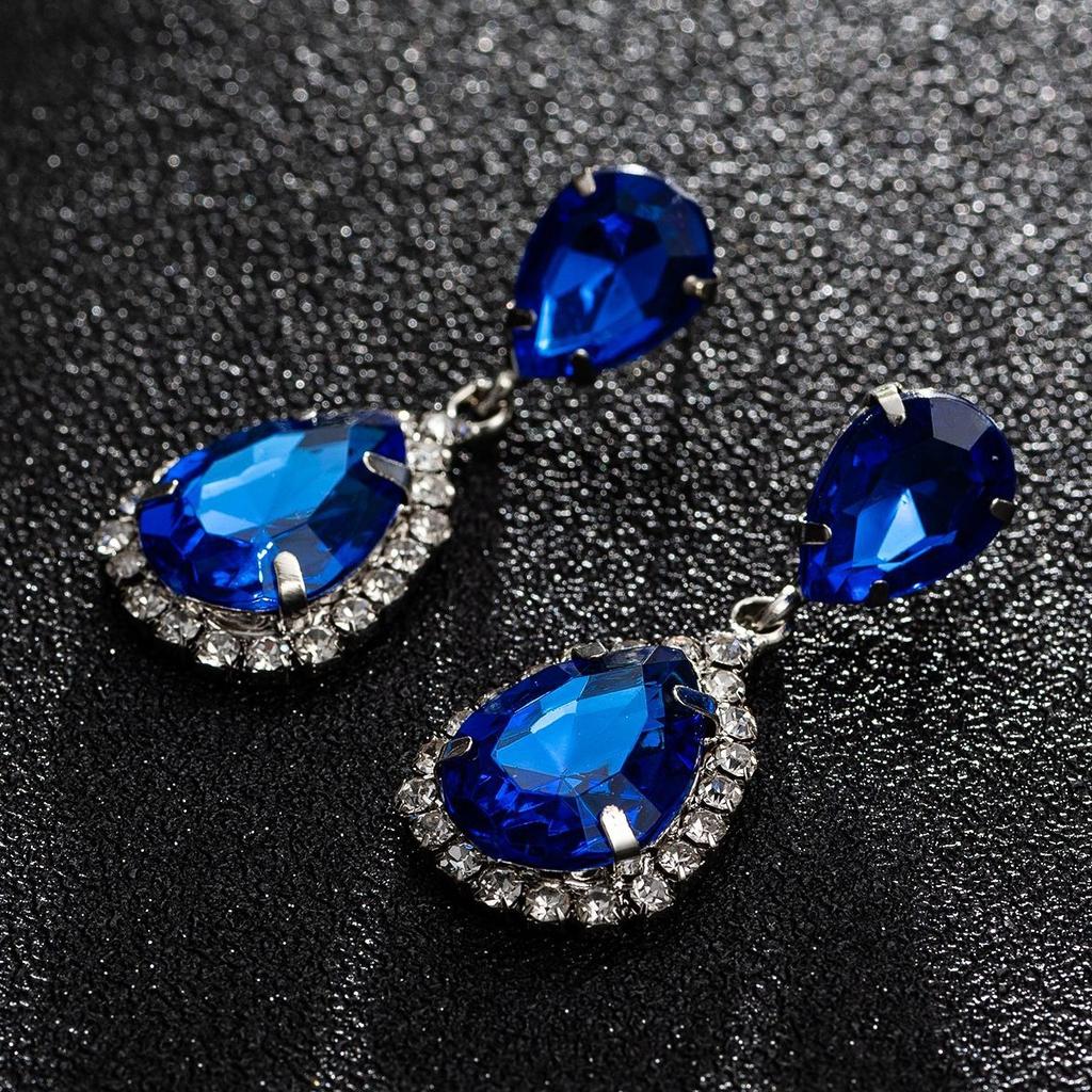 Fashionable Shiny Teardrop Women's Simple Everyday Earrings Jewelry