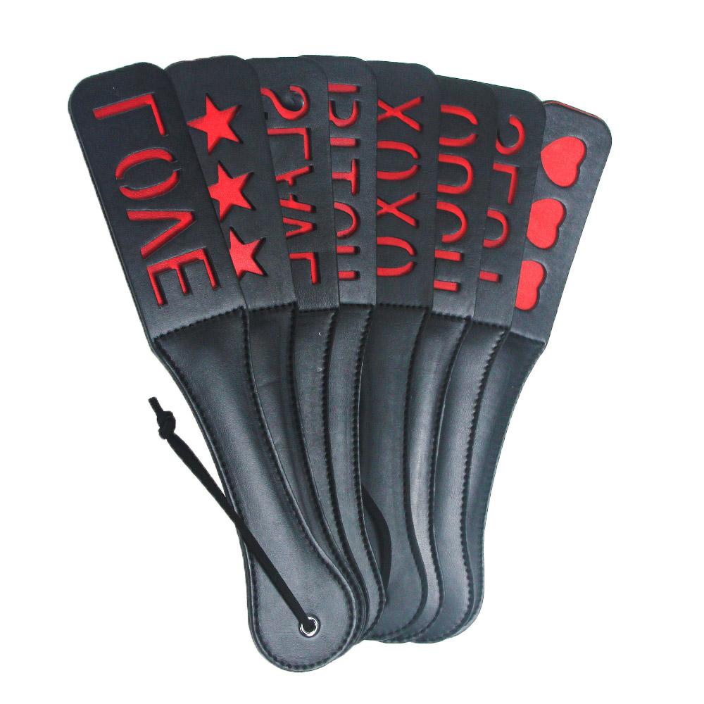 8 BDSM Soft PU Paddle Whip Flirt Spanking for Male Female Ideal Sex Toy for Women Men Adult Couples Perfect for Lover Game