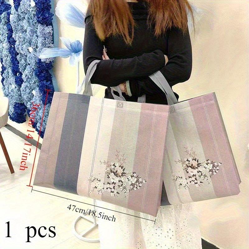 Full Size Colorful Patterns Simple Style, with Handle, for Party Gifts, Wedding Gifts, Birthday Gift Bags, Durable Handbags for Daily Decoration