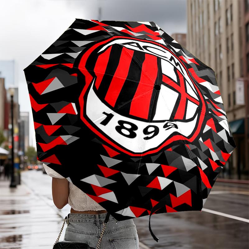 Ac Football Club Umbrella 8-Frame for Travel, camping, Casual Lightweight Portable Umbrella, Essential for every family Holidays Gift