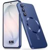 Coque Pour Samsung Galaxy S26, Protection Silicone Ultra Slim Avec Cercle Magnétique Bleu Marine