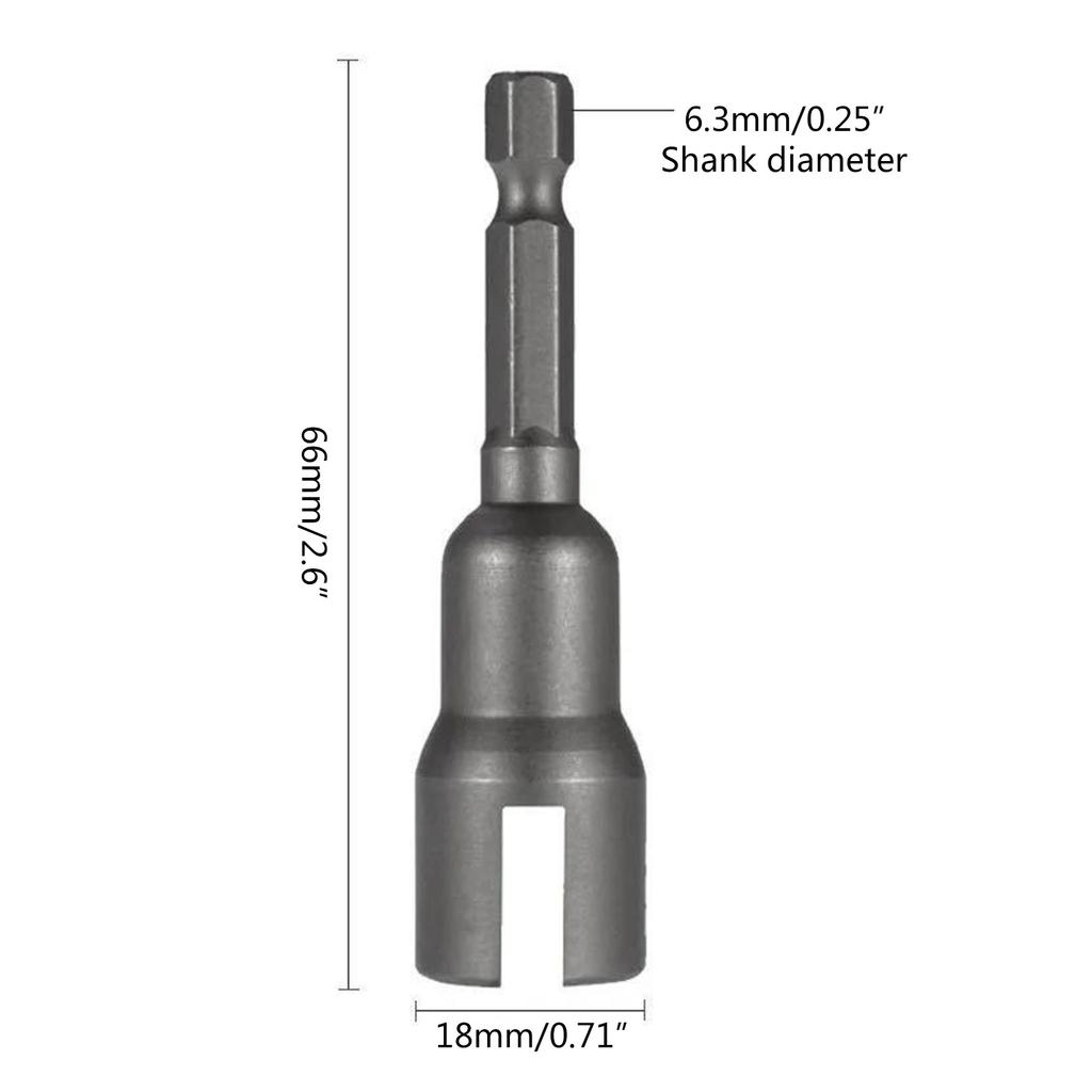 Butterfly Bolt Socket Wrenches Hex Shank Socket Adapters Nut for Power Tool Slotted