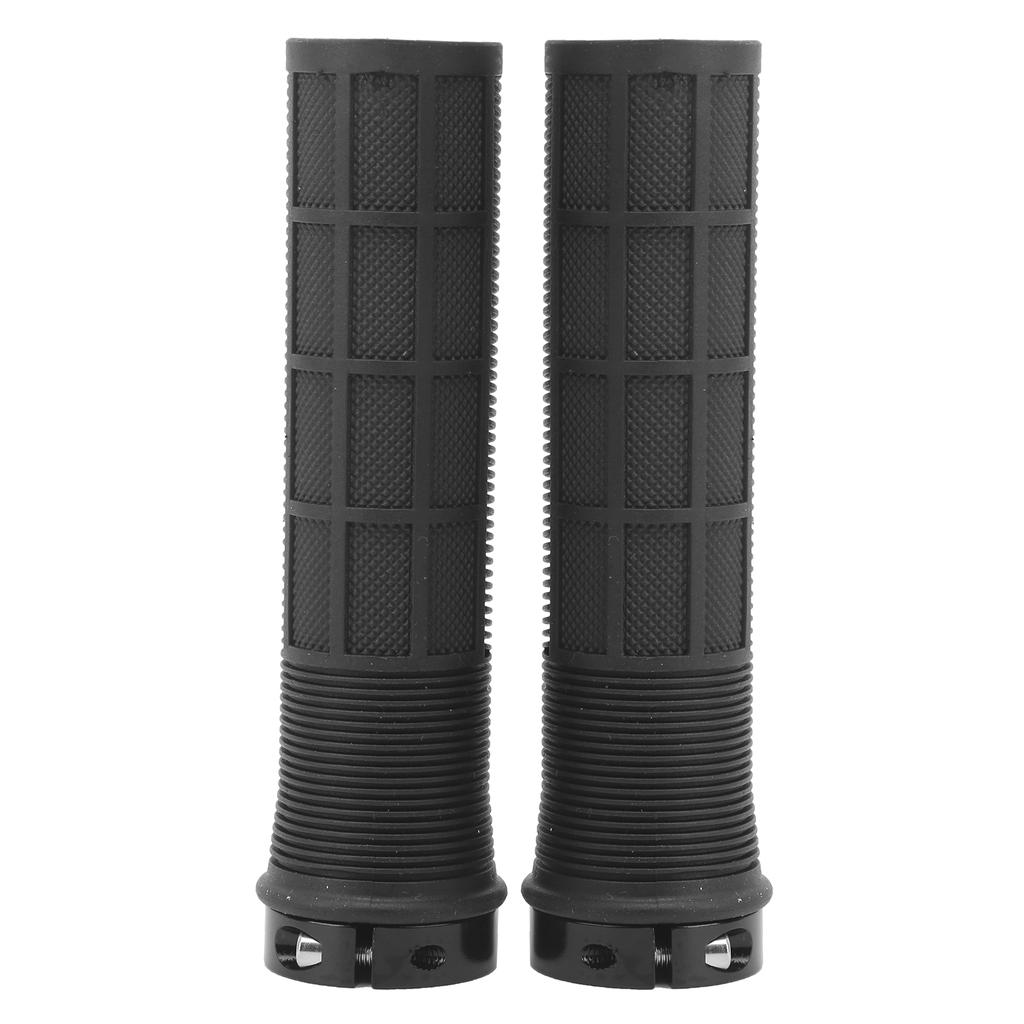 1Pair Mountain Bike Grips AntiSkid Single Lockon Handlebar Grips Riding Accessory