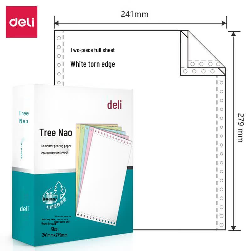 Deli Mushang M241-2 Computer Printing Paper