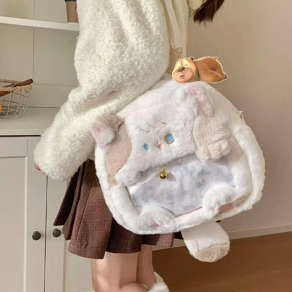 Miku Hatsune Itabag Stitch Capybara Cartoon Plush Backpack Girl Travel And Gift