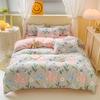 Pure Cotton Abraded Bedding Four-piece Set, Bed Sheet Quilt Cover, Dormitory Cotton Three-piece Set