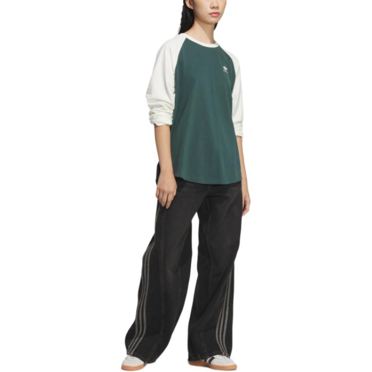 Adidas Originals Adi Color Raglan Sleeve T Shirt Women's Green JM8050
