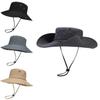 Brimmed Big Western Cowboy Hat Sun Protection Outdoor Fishing Cap Travel Gift