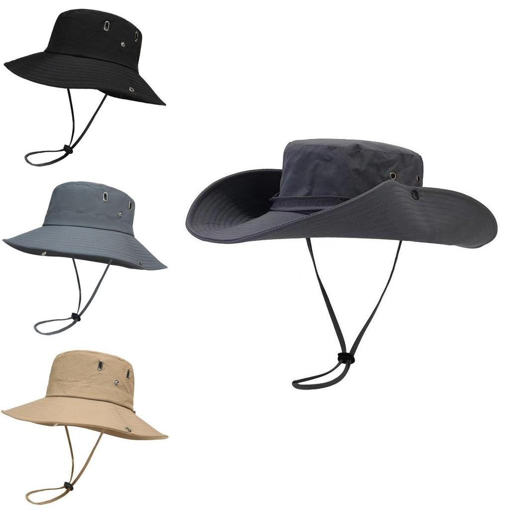 Brimmed Big Western Cowboy Hat Sun Protection Outdoor Fishing Cap Travel Gift