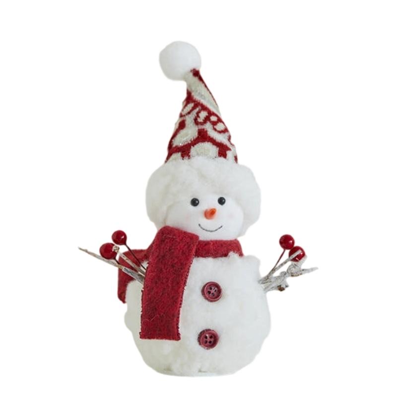 

Lightweight Foam Christmas Snowman Doll Safe Durable Holiday Decoration for Indoor Outdoor Festival Party Supplies S