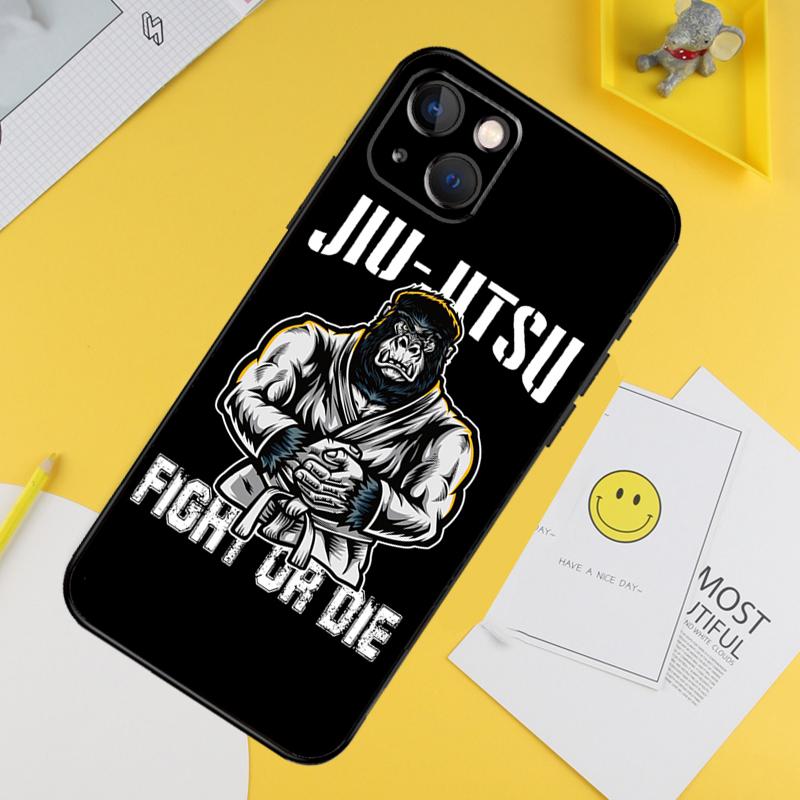 Brazilian Jiu Jitsu Phone Case For iPhone 16 15 Pro Max 11 12 13 14 Pro Max Mini XR 16 15 Plus 16e Cover Shell