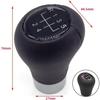 5/6 Speed Shift Knob Leather Fit for BMW E36 E46 E34 Shifter Knobs Transmission Gear Stick Shifting Lever Manual Cars Truck(5 Speed)