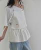 Lonkeu Cotton Apron Layered Dress (Ivory)