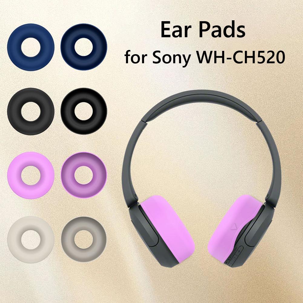 1 Pairs Silicone Ear Pads Waterproof Earpads Case Dirt Resistant Ear Protective Sleeve Replacement Accessories for Sony WH-CH520