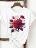 (Asian Size) butterfly lovely trend  Clothing T Shirt Print Female Woman Women Fashion Tee Top Short Sleeve Graphic T-shirts