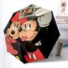 Mickey Mouse, Minnie Mouse Themed Automatic Opening and Closing Umbrella, Brightly Colored 8-rib Portable Umbrella, Suitable for Men and Wom