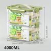 Storage Container, 35.1Oz Portable Fresh Food Box with Lid, Transparent Fruit Bento Box, Sealed Fresh-Keeping Box