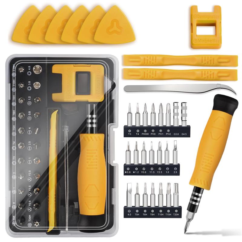 33 In 1 Precision Screwdriver Set Electronics Repair Tool Kit for Computer Laptop Nintendo Phone PS4 with  for Beginner IT DIY