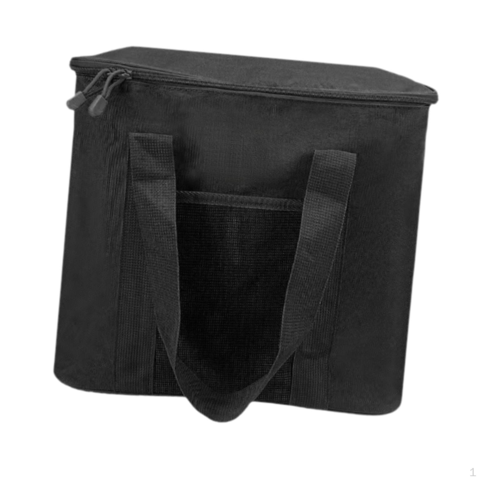 

Кемпінговий сумка для зберігання Переносна вулична сумка-тоут Органайзер Утилітарний Ізольована Оксфордська тканина Важка чорний