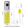 ZISIZ Press-Type Oil Sprayer Bottle, 4-Piece Set