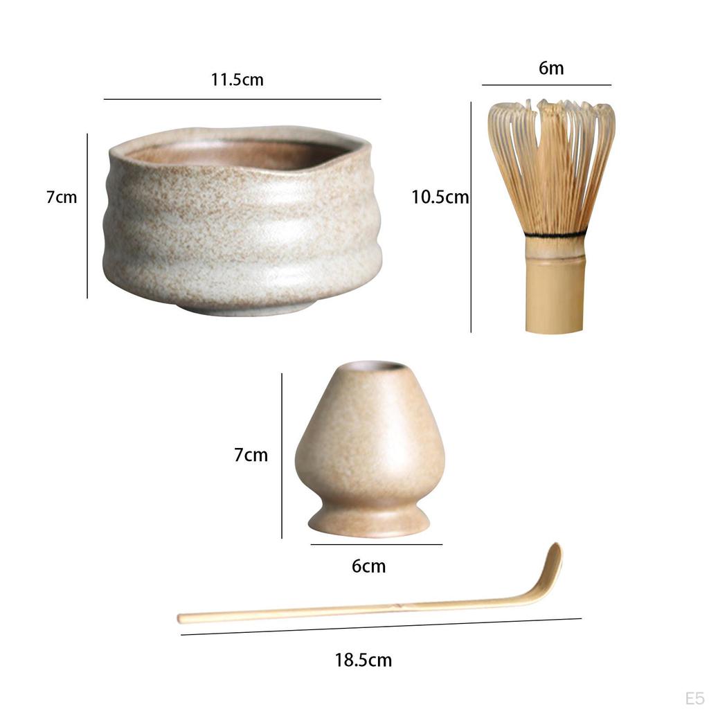 Handmade Matcha Whisk Set, Holder for Kithen Home Dining Room Teahouse