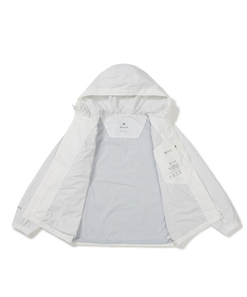 Snowpeak Apparel Lightweight Taslan Windstopper Hooded Windbreaker (S26Smpjk02) Off White