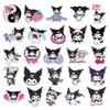 50 Anime Kuromi Cartoon Stickers for Journals, Suitcases, Cars, Fridges - Decorative and DIY Graffiti Set