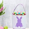 Easter Basket Holiday  Bunny Printed Canvas Gift Carry  Candy Bag