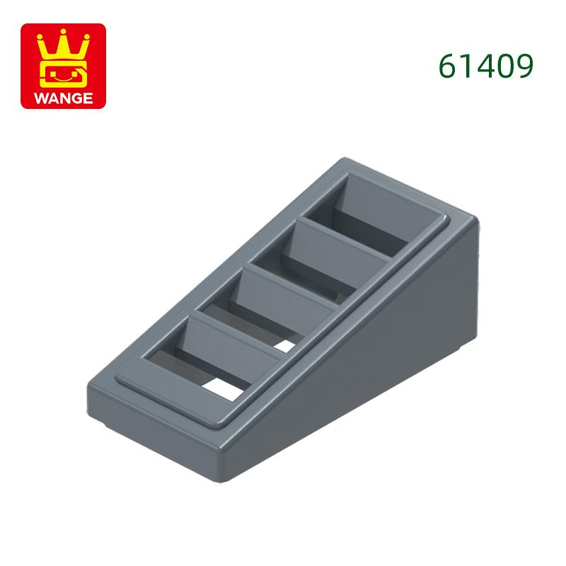 Non-Toxic 331Pcs/Lot 61409 Slope 18 2X1X2/3 With 4 Slots Block Moc Color Accessories Compatible With Brick Diy Children Toy Assembly