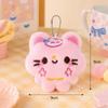 Cartoon Emoji Cat Plush Keychain - Cute Student Bag Pendant Ornament