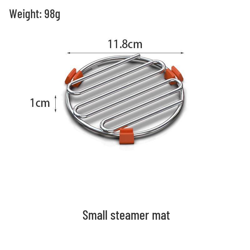 316 Stainless Steel Short-Leg Steaming Rack for Pressure Cookers - Ideal for Rice, Eggs, and Vegetables
