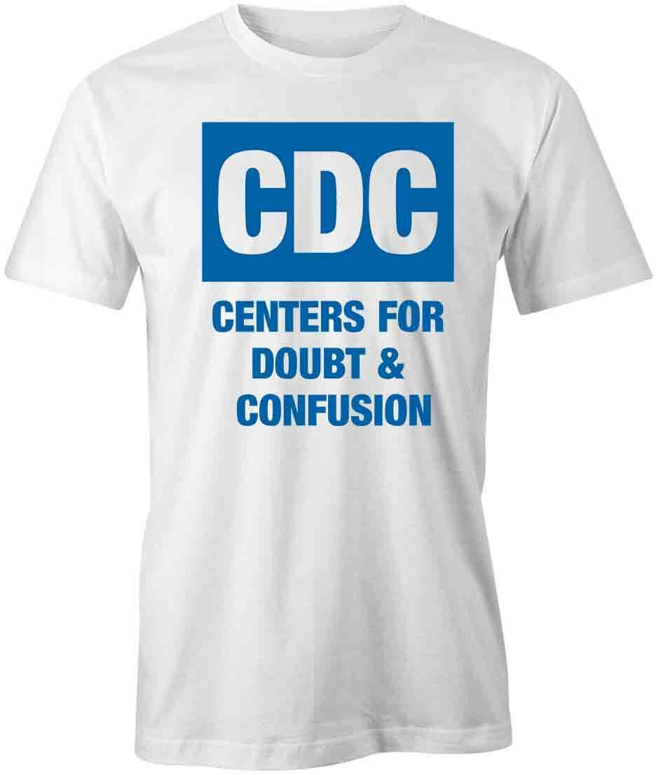 CDC CENTERS FOR DOUBT & CONFUSION TShirt Tee Short-Sleeved Cotton S1WSA553 XL