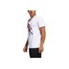 Adidas Dame Geek Up Round Neck Comfortable Short Sleeve T-Shirt Men Tops White DU6295