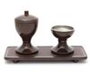 A Rust-proof Bell with a Pleasant High-pitched Sound, Perfect for Mini Buddhist Altars. Includes a Water Container, Rice Bowl, Tray, and Flower Vase.