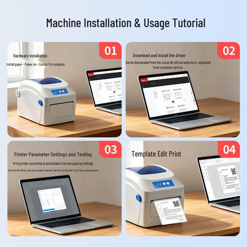 Gprinter GP-1324D USB Thermal Label Printer CN Plug (adapter Included)