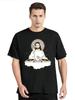 HOT SALE Novelty Jesus God DJ Turntable T-shirt Graphic Street Wear Short Sleeve Sound Guy Engineer DJ Audio Technician T-shirt