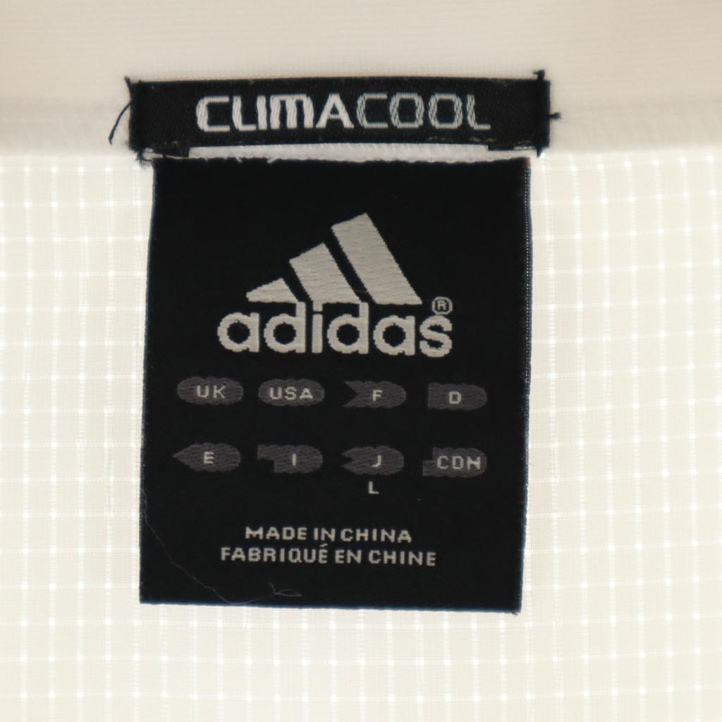 adidas mesh switching Track jacket L white Men's Used