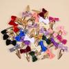 10/30pcs Cute Hair Bows Clips for Girls Velvet Bows Barrettes Clips Alloy Snap Hair Clip Hairpins Children Kids Hair Accessories