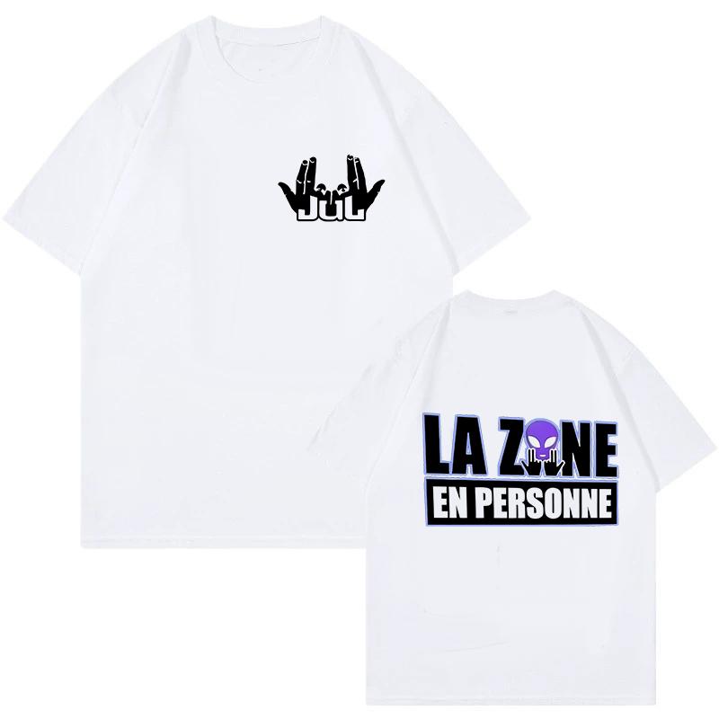 Rapper Jul Gesture Logo Printed Tshirt Unisex and Women Summer Cotton Y2K Clothing Hip Hop Fashion Short Sleeve Tops Streetwear