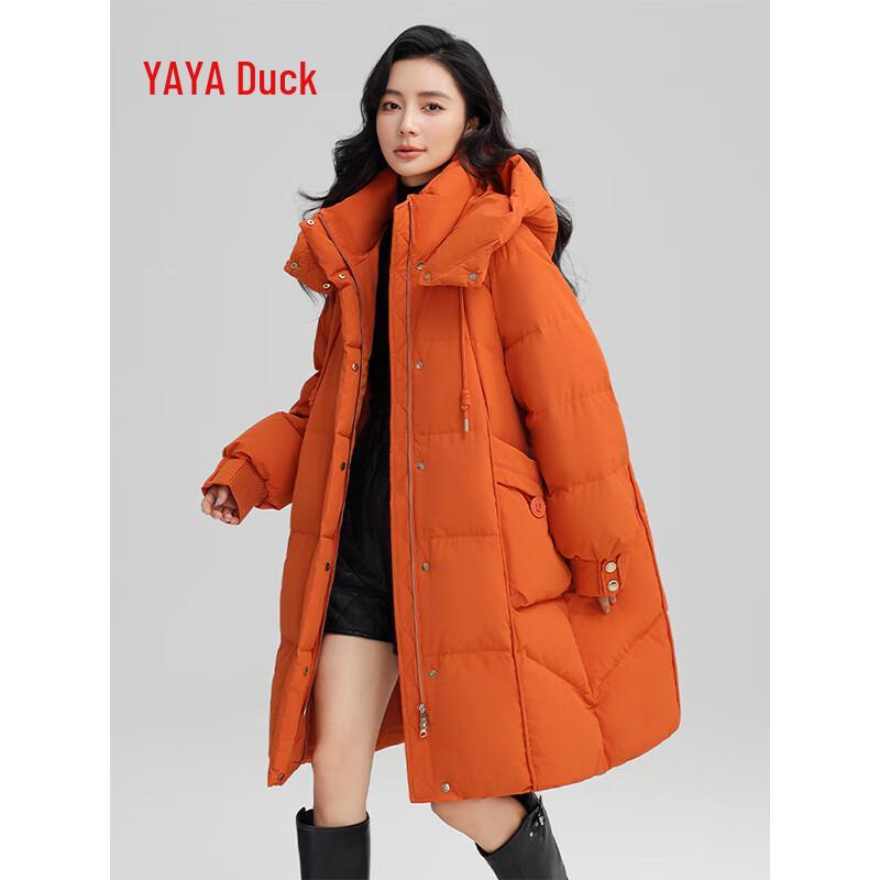 YAYA Women's Mid-Length Fashion Duck Down Jacket YE4B613231A