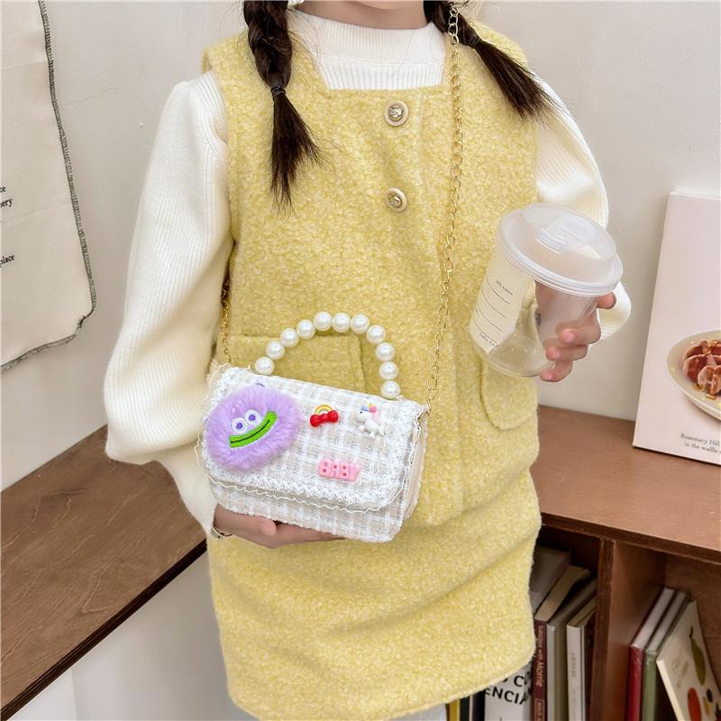 Childrens Bag Cartoon Girl Portable Mao Mao Strange Shoulder Slung Small Bag