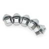 1 Piece M12 X 1.5 19MM Alloy Wheel Lug Nuts Chrome Hex Bolts Flexible For Ford Focus MK1 MK2 MK3 K14844 Car Accessories