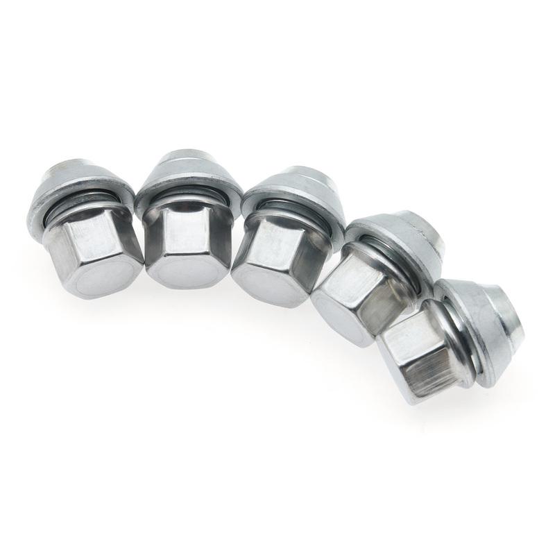1 Piece M12 X 1.5 19MM Alloy Wheel Lug Nuts Chrome Hex Bolts Flexible For Ford Focus MK1 MK2 MK3 K14844 Car Accessories