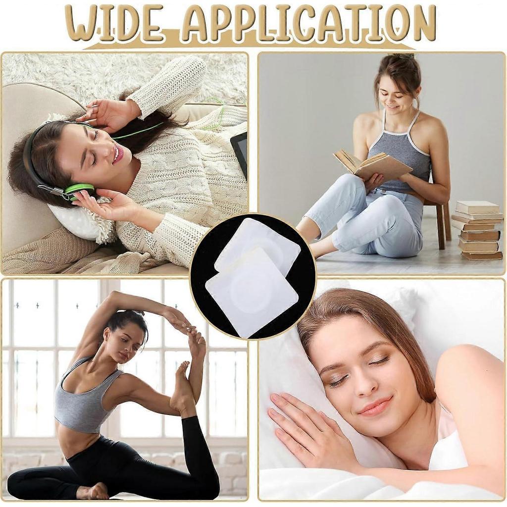 50Pcs Castor Oil Patches in Belly Button, 3.15 x 3.15inch Highly Absorbent Self-Adhesive Castor Wrap Organic Cotton, No Wash, Easy to Use, Anti-Seep