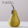 Japanese Yayoi Kusama Wave Point Apple Pear Pumpk Resin Craftwork Desktop Decoration Simulation Fruits Figurines ornament